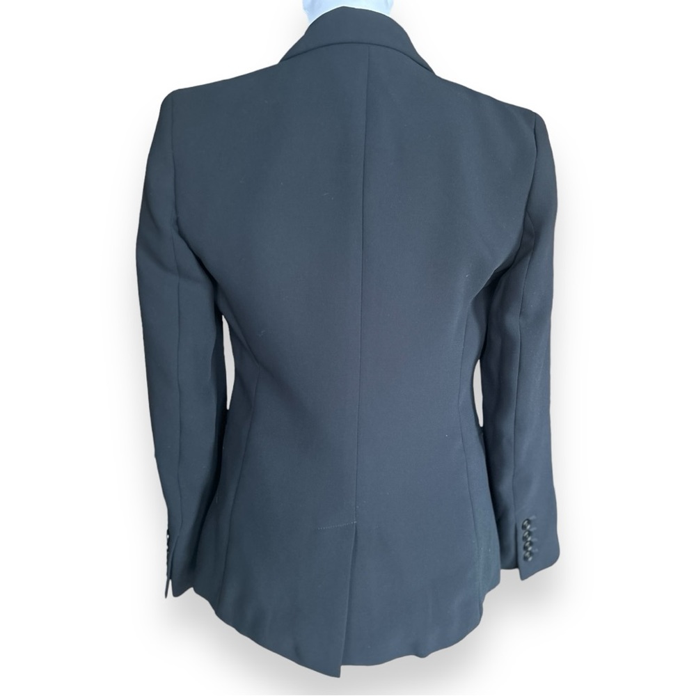 Talbots Women’s 3 Button Blazer Solid Black Vente… - image 5